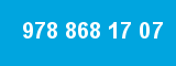 978 868 17 07